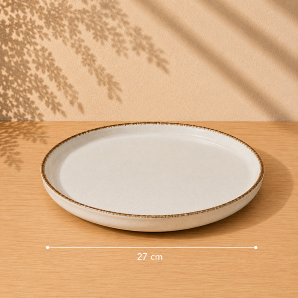 Plato Postre Ivory 27cm
